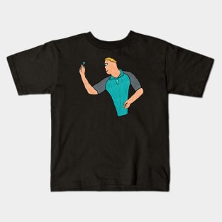 Darts Player Kids T-Shirt